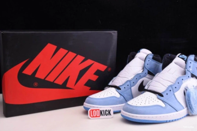 Rep TBK BLUE JORDAN 555088-134 RETRO AIR UNIVERSITY BLACK WHITE 1 HIGH 0807